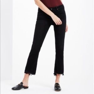 AG The Jodi Crop high rise slim flare crop jeans
